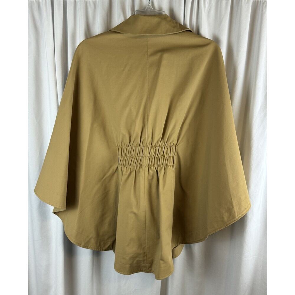 New York & Co Cape Tan M academia Preppy fantasy professional outdoor 63-16 - Picture 8 of 16